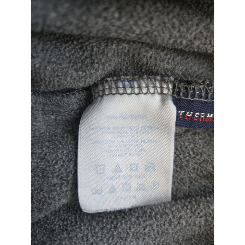 Land's End Men's XXL Gray Lightweight Fleece Thermacheck 1/4 Zip Pullover Jacket - Picture 5 of 10